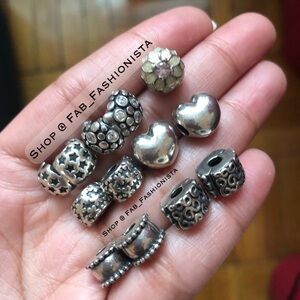 Pandora 11 Sterling Silver retired clips